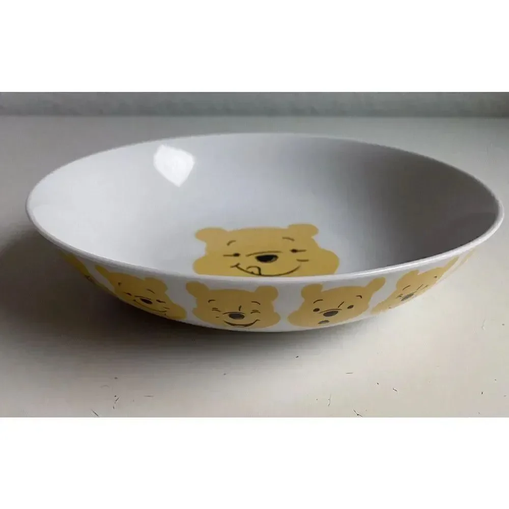 Disney Winnie The Pooh Face Expressions All Around Ceramic Pasta Dinner Bowl NEW